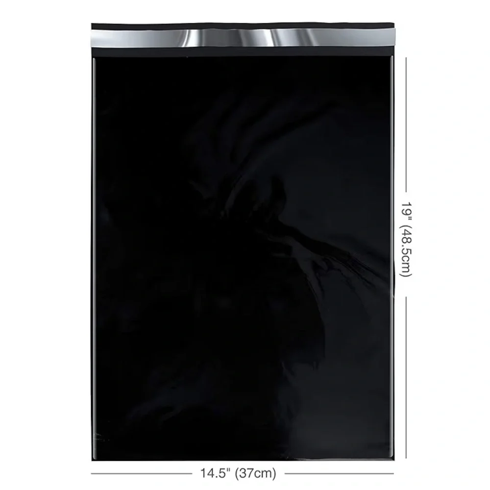 15 Count - 19” x 14.5” XL Black Poly Mailer Bags